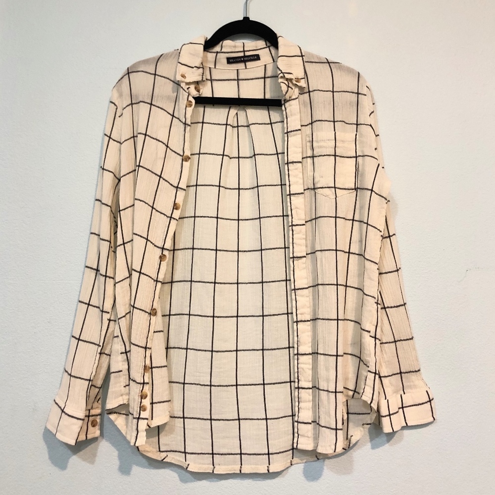 Brandy Melville Grid Flannel Top